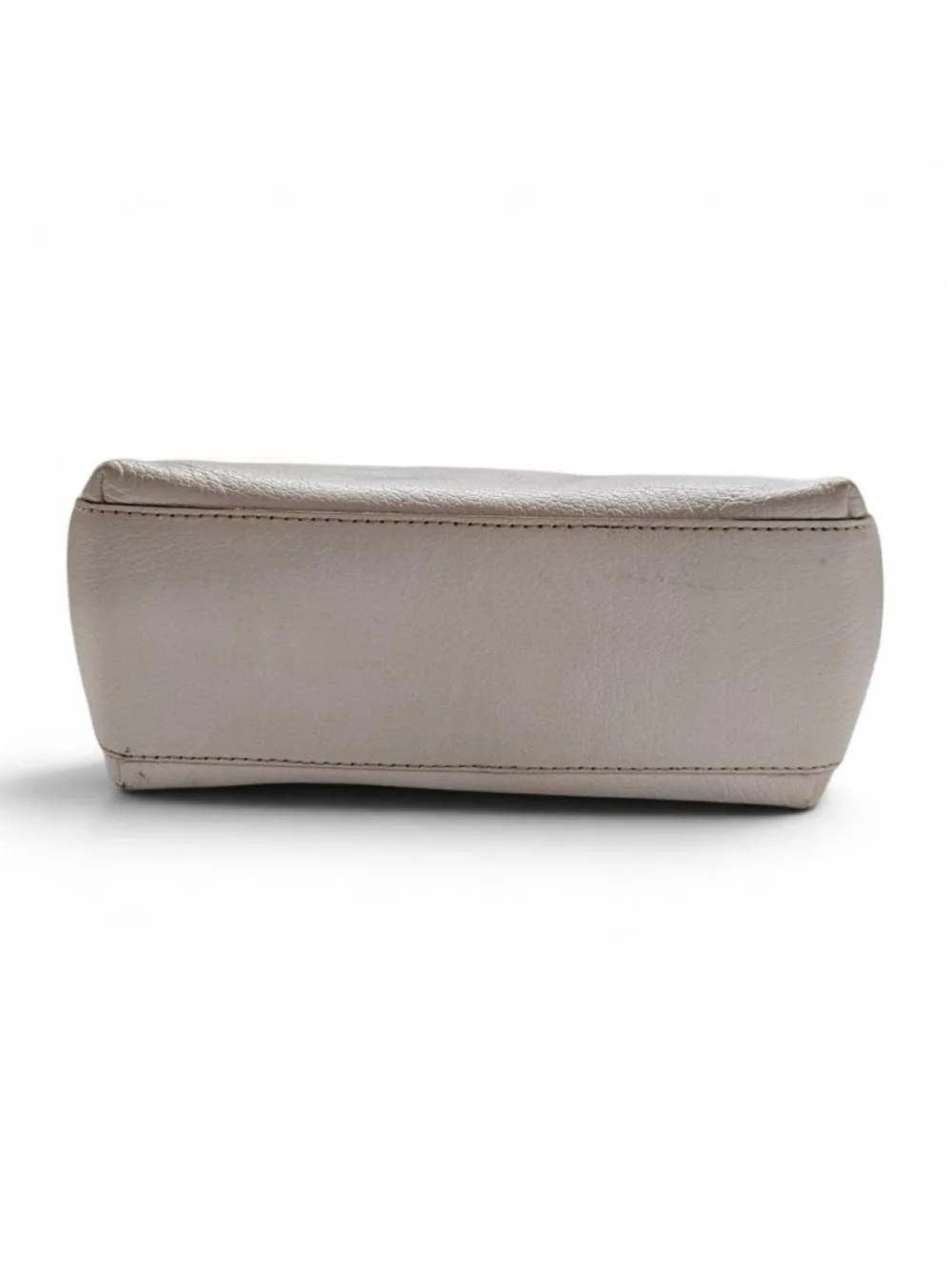 Kate Spade New York Pebbled Leather Baguette Bag in White